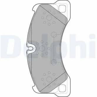 Комплект гальмівних колодок з 4 шт. дисків Delphi LP2117