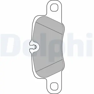 PORSHE колодки гальм. передн. 911 12-, Panamera 09- Delphi LP2237
