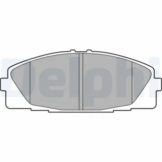 Комплект гальмівних колодок з 4 шт. дисків Delphi LP2473
