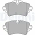 Комплект гальмівних колодок передн, BMW 2 (F45), 2 GRAN COUPE (F44), 2 GRAN TOURER (F46), X1 (F48), X2 (F39) MINI (F55), (F56), (F57), CLUBMAN (F54), COUNTRYMAN (F60) 1.5-2.0D 09.13- Delphi LP2717 (фото 1)