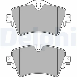 Комплект гальмівних колодок передн, BMW 2 (F45), 2 GRAN COUPE (F44), 2 GRAN TOURER (F46), X1 (F48), X2 (F39) MINI (F55), (F56), (F57), CLUBMAN (F54), COUNTRYMAN (F60) 1.5-2.0D 09.13- Delphi LP2717