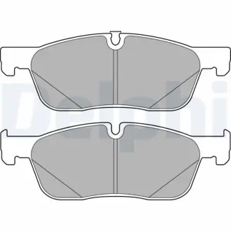 LAND ROVER К-т передн. гальм. колодок Discovery Sport 2,0-2,2 14-, Range Rover Evoque 2,0-2,2 11- Delphi LP3166
