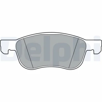 Комплект гальмівних колодок передн, FORD FIESTA VII, TOURNEO COURIER V769, TRANSIT COURIER V769/MINIVAN 1.0-1.5D 05.17- Delphi LP3365