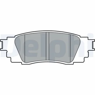 TOYOTA колодки гальм. задні C-HR 16 Delphi LP3379