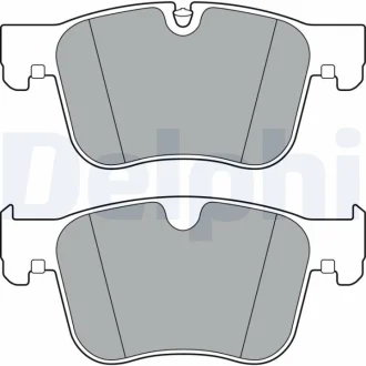 CITROEN передні гальмівні колодки Berlingo, C4 Picasso II, C4 SPACETOURER, C5 Aircross OPEL Combo,COMBO LIFE, GRANDLAND XPeugeot 3008 SUV, 5008 II, 508 II, 508 SW II 1.2-2.0D 02.13- Delphi LP3384