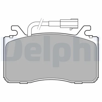 Комплект гальмівних колодок з 4 шт. дисків Delphi LP3435