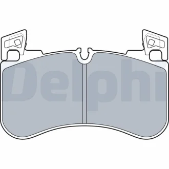 LAND ROVER Комплект гальмівних колодок передн. DISCOVERY V 3.0D 16- Delphi LP3540
