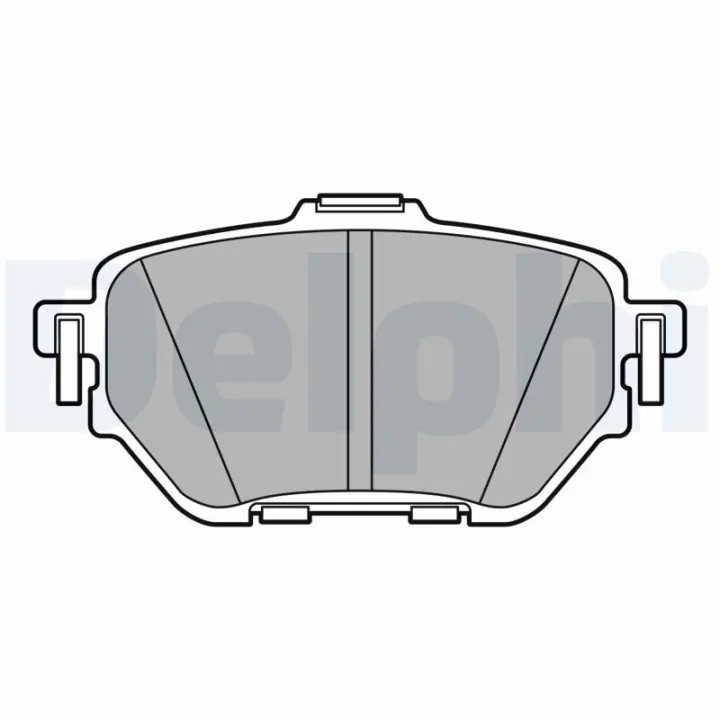TOYOTA Колодки гальмівні задні COROLLA 1.2-2.0H 10.18 Delphi LP3636 (фото 1)