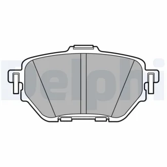 TOYOTA Колодки гальмівні задні COROLLA 1.2-2.0H 10.18 Delphi LP3636