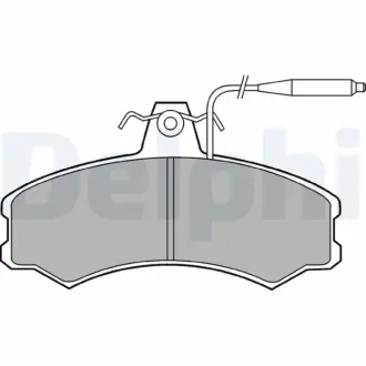 Тормозные колодки Delphi LP378
