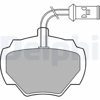 Тормозные колодки Delphi LP475