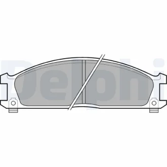 NISSAN гальмівні колодки передні Urvan E24,Terrano I,II,Pathfinder,Ford,Subaru Delphi LP543
