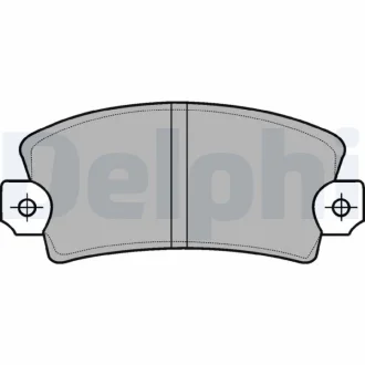 RENAULT колодки гальм. передні DACIA Solenza Delphi LP56