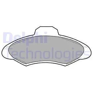 Гальмівні колодки Delphi LP673