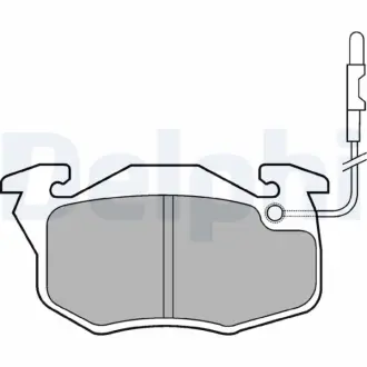 Тормозные колодки Delphi LP696