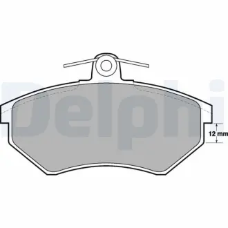 Гальмівні колодки Delphi LP778