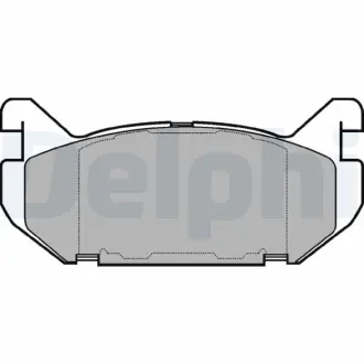 Комплект гальмівних колодок Delphi LP802