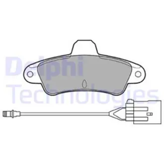 Тормозные колодки Delphi LP853