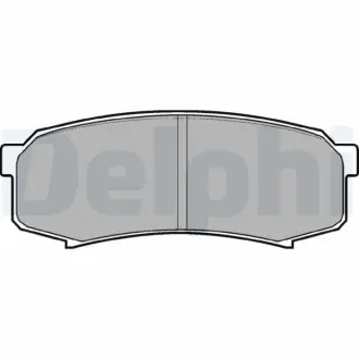 Комплект гальмівних колодок задн, LEXUS GX MITSUBISHI PAJERO IV TOYOTA 4 RUNNER IV, 4 RUNNER V, FJ CRUISER, LAND CRUISER, LAND CRUISER 100, LAND CRUISER 80, LAND CRUISER 90 2.4-4.7 11.84- Delphi LP963