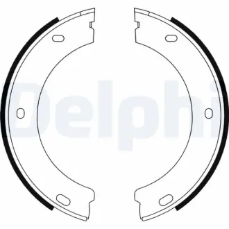 Гальмівні колодки Delphi LS1597