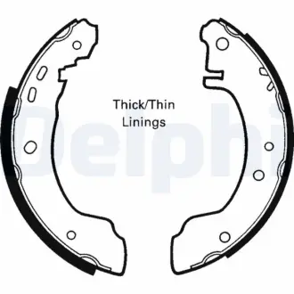 Тормозные колодки Delphi LS1620