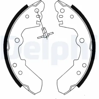 Гальмівні колодки Delphi LS1687