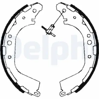 Гальмівна колодка INFINITI QX4 NISSAN NAVARA, NP300, PATHFINDER II, PICK UP 2.4-3.5 03.86- Delphi LS1709