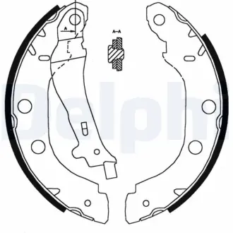 Тормозные колодки Delphi LS1828