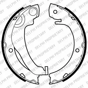 Тормозные колодки Delphi LS2020