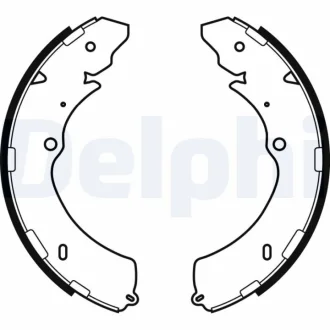 Тормозные колодки, задне Delphi LS2063