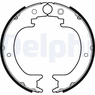 Гальмівна колодка LEXUS RX SUBARU TRIBECA TOYOTA HIGHLANDER / KLUGER 2.7-3.6 01.05- Delphi LS2121