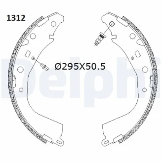 Тормозные колодки Delphi LS2187