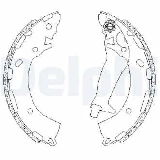 Тормозные колодки Delphi LS2195
