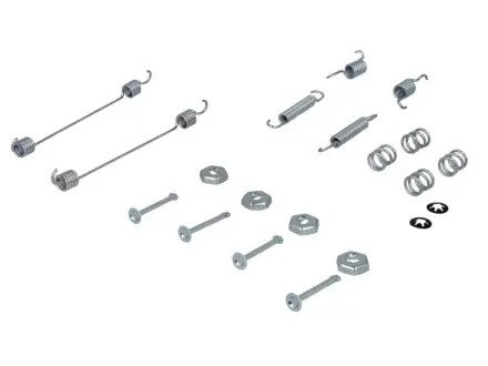 Монтажний набір гальмівної колодки (BENDIX) ALFA ROMEO 145, 146, 33 CITROEN AX, ZX FIAT MAREA RENAULT MEGANE I, MEGANE I CLASSIC, MEGANE I COACH, MEGANE II 1.4-2.0 01.86- Delphi LY1112