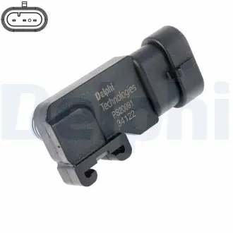 Датчик тиску у впускному колекторі DAEWOO LEGANZA, NUBIRA, TACUMA / REZZO FIAT CROMA ISUZU TROOPER III OPEL ASTRA G, ASTRA G/KOMBI, ASTRA H, ASTRA H GTC, CORSA C 194A1.000-Z22YH 10.95- Delphi PS20091-12B1