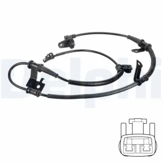 KIA Датчик ABS передн. лів. SOUL I 1.6 09- Delphi SS20535