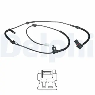 Датчик ABS задн Лів KIA SORENTO I 2.4/2.5D/3.5 08.02-12.11 Delphi SS20637