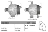 Генератор (14В, 120А, новий), ARMATRAC 1104 ATLAS XAHS 237 CD, XAMS 287 CD CATERPILLAR 320E, 320EL, 323E, 416 E, 432 D MASSEY FERGUSON 210, 220, 235, 240, 245, 250, 255, 260, 265, 270, 290, 415 Denso DAN1092 (фото 4)