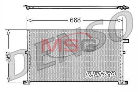 Радіатор кондиціонера Denso DCN10013