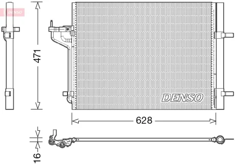 Радіатор кондиціонера Denso DCN10029