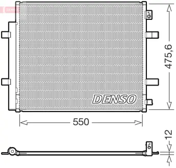 Радіатор кондиціонера DENSO DCN32073