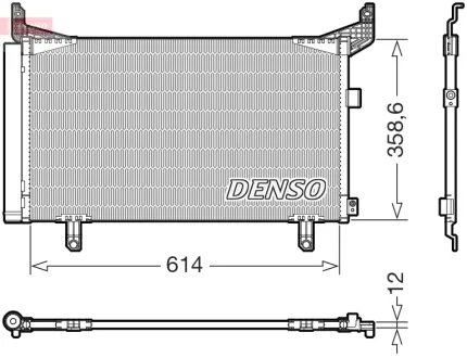 Радіатор кондиціонера Denso DCN36007