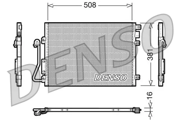 Радіатор кондиціонера Denso DCN37001 (фото 1)