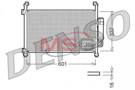 Радіатор кондиціонера Denso DCN40007