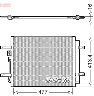 Радіатор кондиціонера DENSO DCN41029