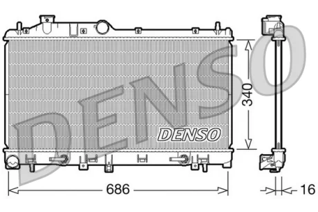 Конденсер DENSO DRM36008 (фото 1)
