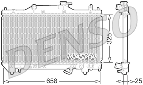 Радіатор охолоджування DENSO DRM50067