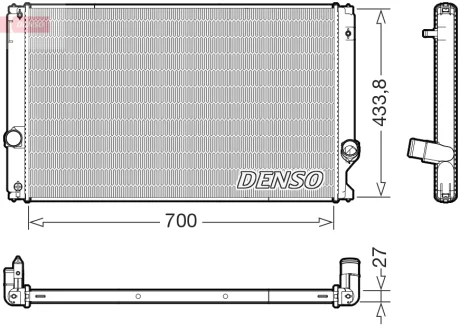 Радіатор охолоджування Denso DRM51019