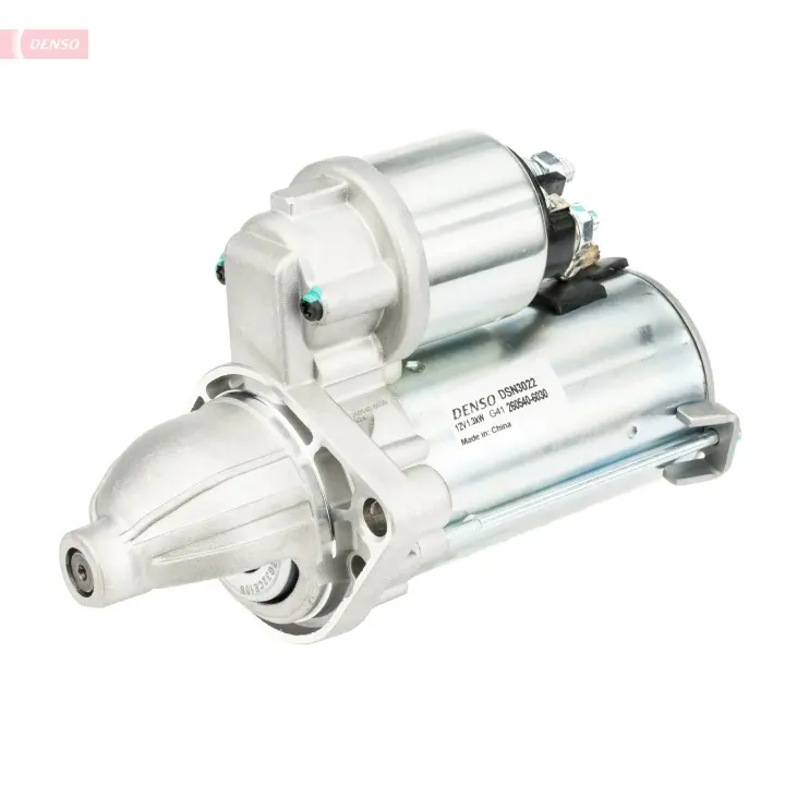 Стартер (12В, 1,3кВт, новий із заставою) ALFA ROMEO MITO CITROEN NEMO FIAT 500, 500 C, DOBLO, DOBLO CARGO, FIORINO, GRANDE PUNTO, IDEA, LINEA, PANDA, PUNTO, PUNTO EVO, QUBO, SIENA 1.3D/1.9D 06.03- Denso DSN3022 (фото 1)