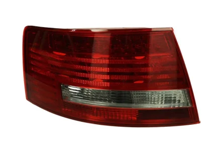 Ліхтар задній Лів (зовнішн, H21W/LED/P21W, колір скла червон) AUDI A6 C6 Седан 05.04-10.08 DEPO 4461903LLDUE